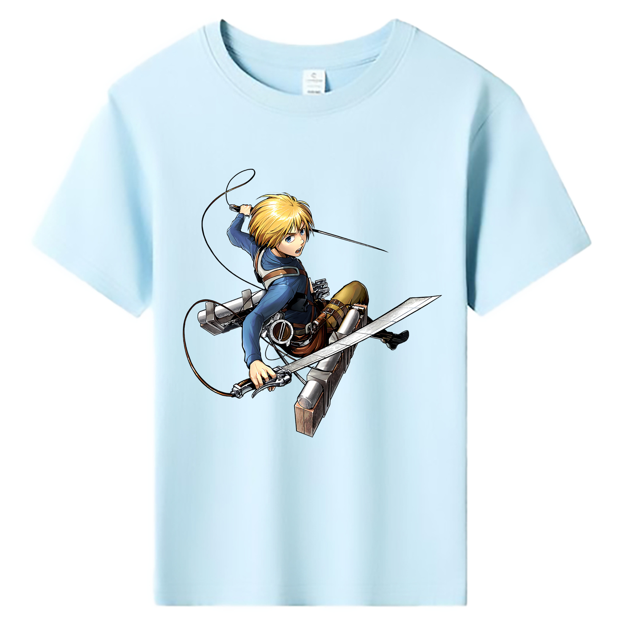 （画像用） 進撃の巨人 アルミン·アルレルト Attack on Titan Armin Arlert 綿100％キッズTシャツ（フロントプリント）
